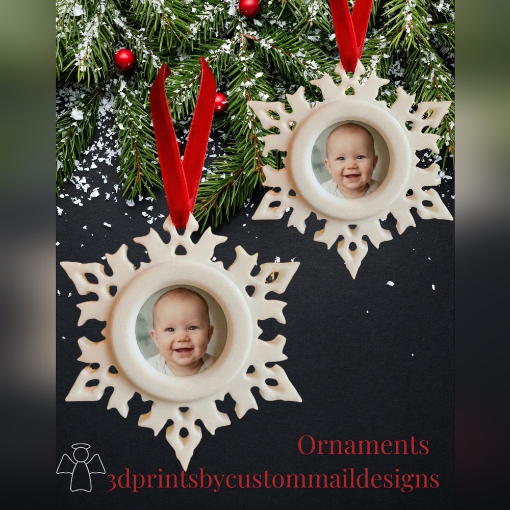 One Photo Frame 3dprinted Ornaments